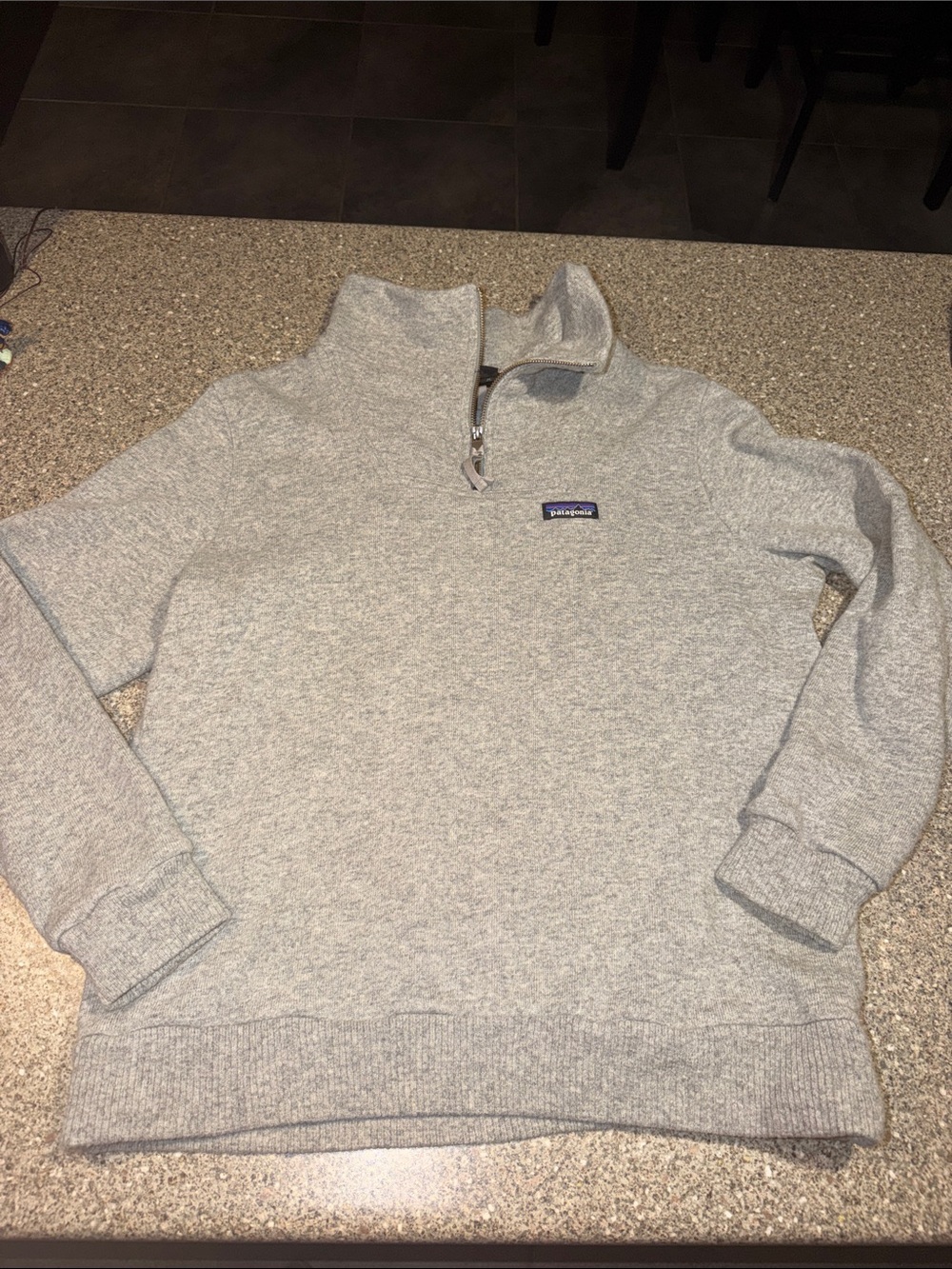 Patagonia Wool Blend Half-Zip Pullover Cowl Neck Sweater